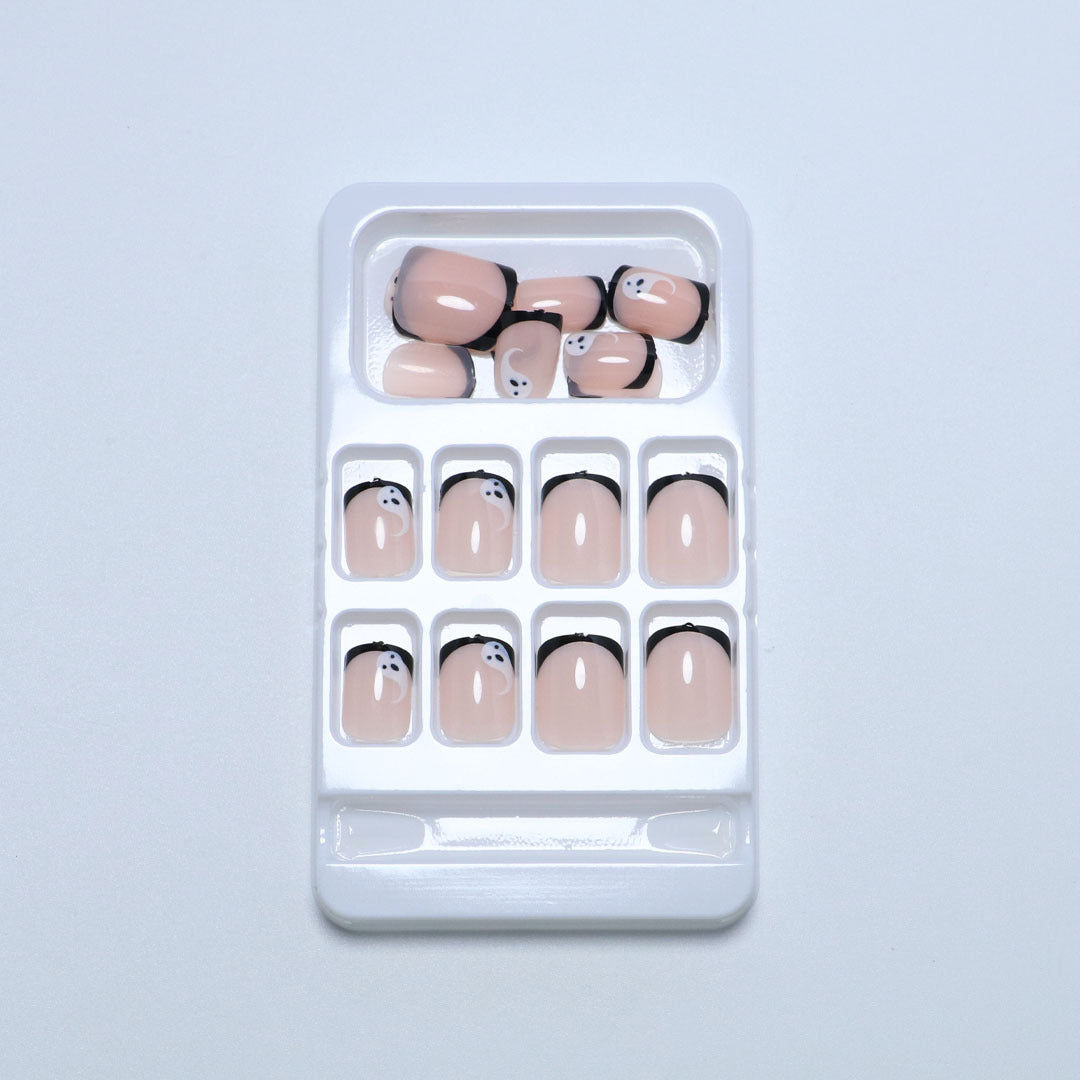 Artistic Halloween-Themed Press-On Nail Set Kalsten