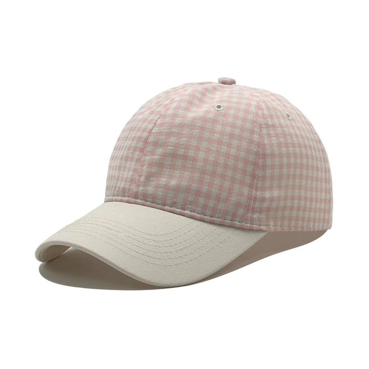 Ladies' fashionable cap with check pattern Brehn