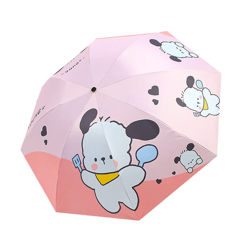 Women's Folding Kid's Umbrella with Cute Animal Designs Kalsten