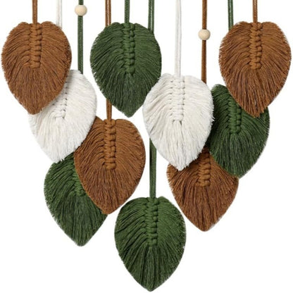 Macrame Leaf Wall Hanging Art Acalora