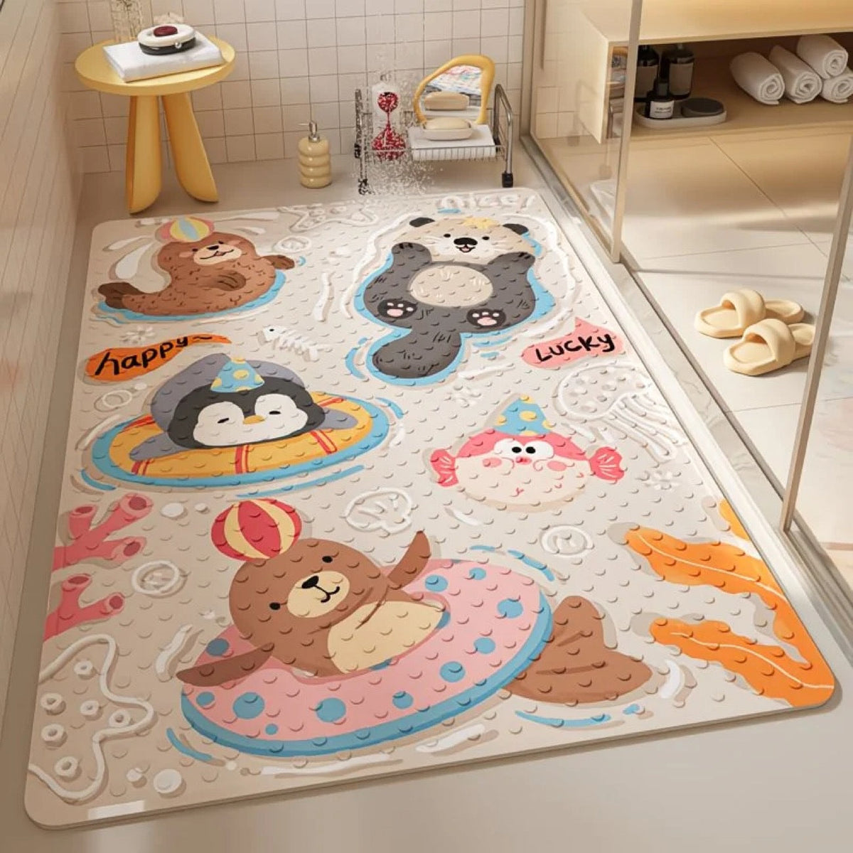 Fun Cartoon Bath Mat