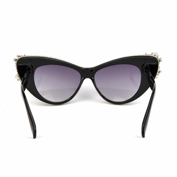 Ladies Glamorous Cat-Eye Sunglasses with Sparkling Jewelry Elements Kalsten