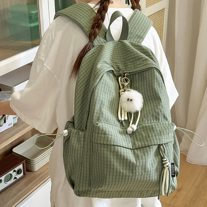 Casual Grid Patterned School Backpack Kalsten