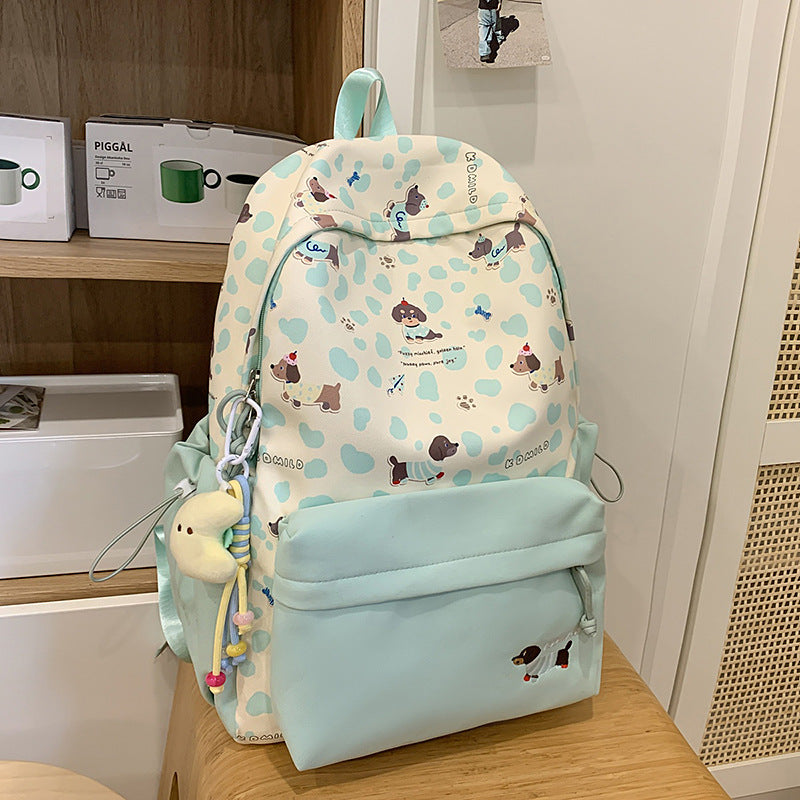 Cute Dog-Themed School Backpack