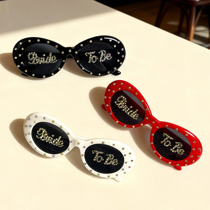 Rhinestone-Embellished Bridal Sunglasses Kalsten
