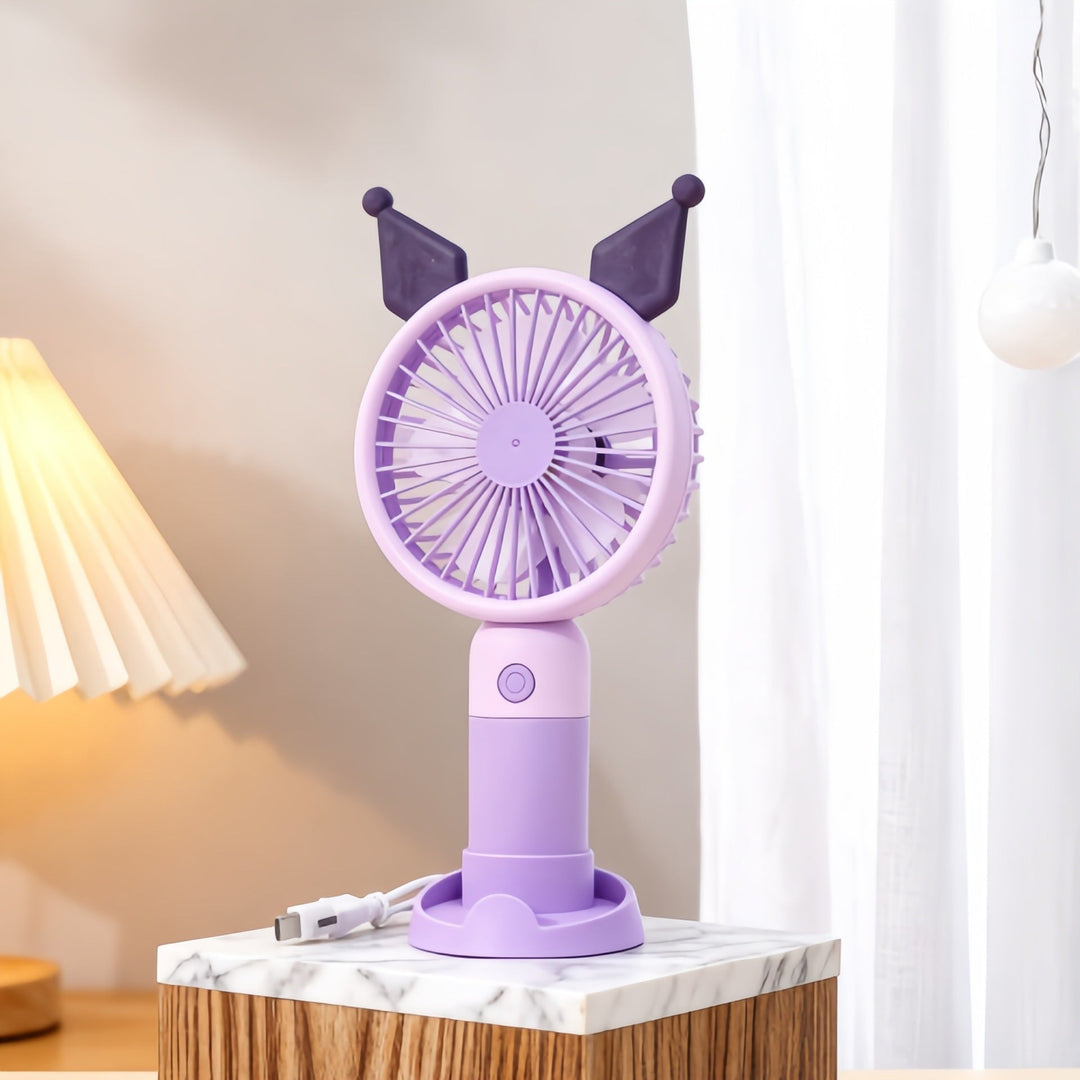 Women's Creative Hand Fan with Cute Animal Design Kalsten
