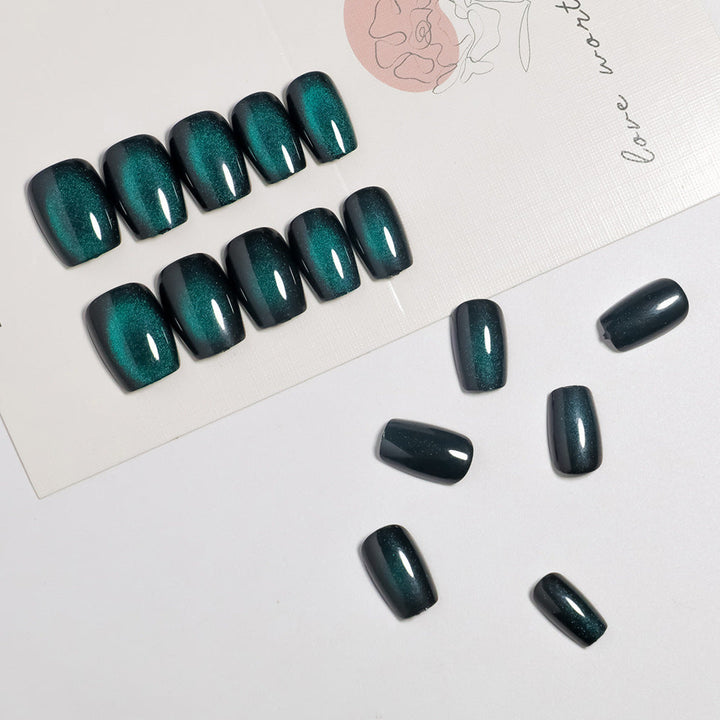 Glossy Ombre Square Press-On Nail Set Kalsten