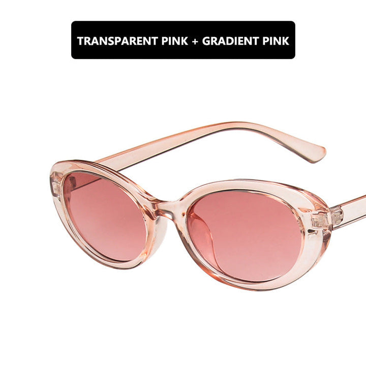 Ladies Cat-Eye Sunglasses with Transparent Frame and Gradient Lenses Kalsten