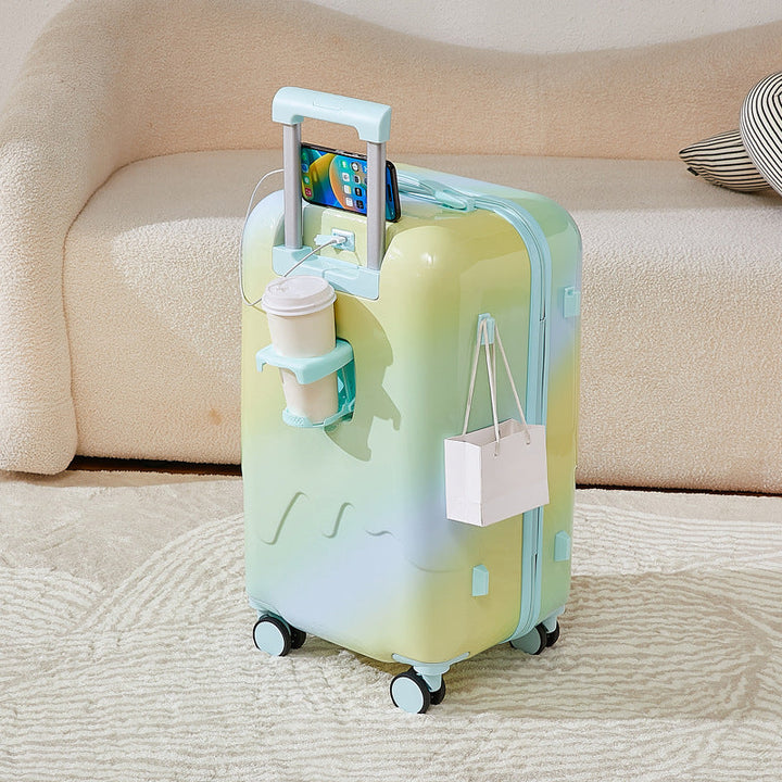 Unisex Compact Smart Hardshell Travel Suitcase Kalsten