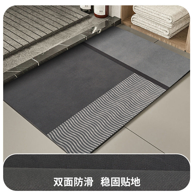 Modern Geometric Bath Mat Kalsten