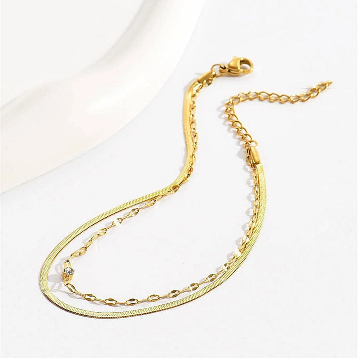 Sleek Minimalist Chain Anklet Kalsten