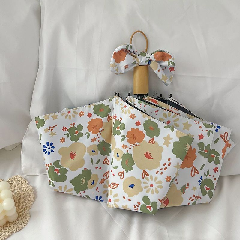 Women's Foldable Shoulder Bag with Floral Design Kalsten