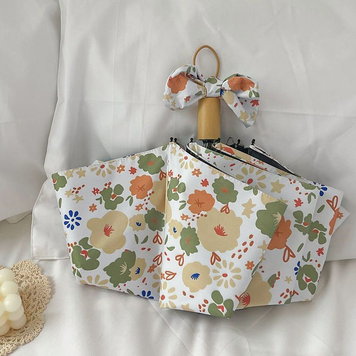 Women's Foldable Shoulder Bag with Floral Design Kalsten