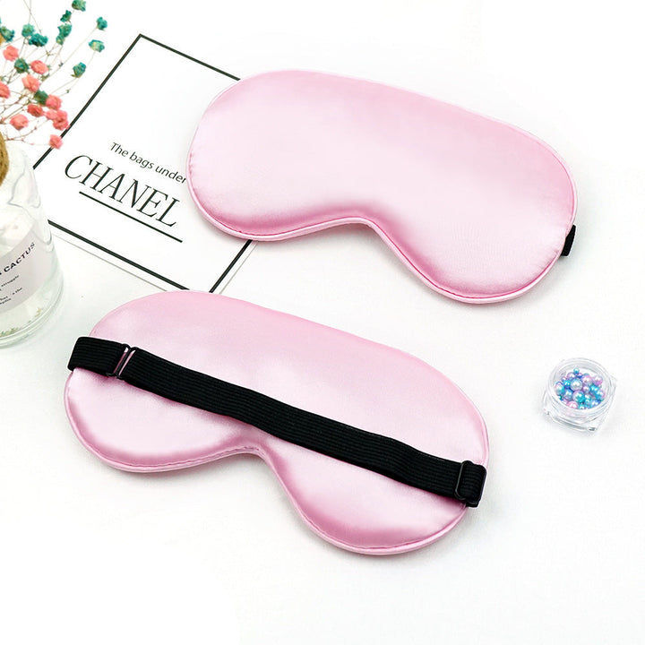 Unisex nan luxurious silk sleep mask with contoured eye cavity and adjustable elastic band Kalsten