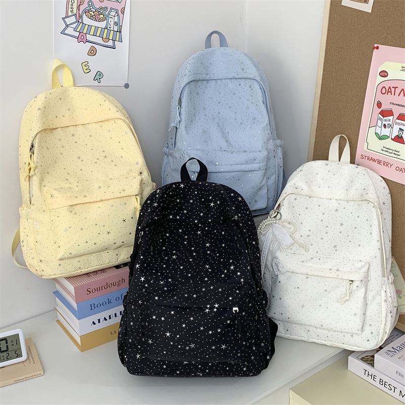 Star-Printed Stylish Backpack Kalsten