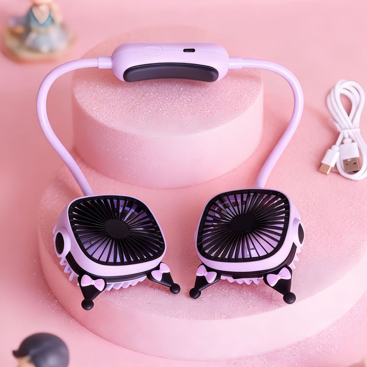 Women's Portable Neck Fan with Flexible Mounting System Kalsten