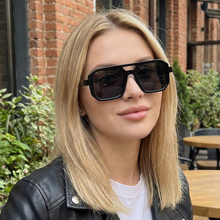 Women’s Geometric Sunglasses with Stylish Pattern Kalsten