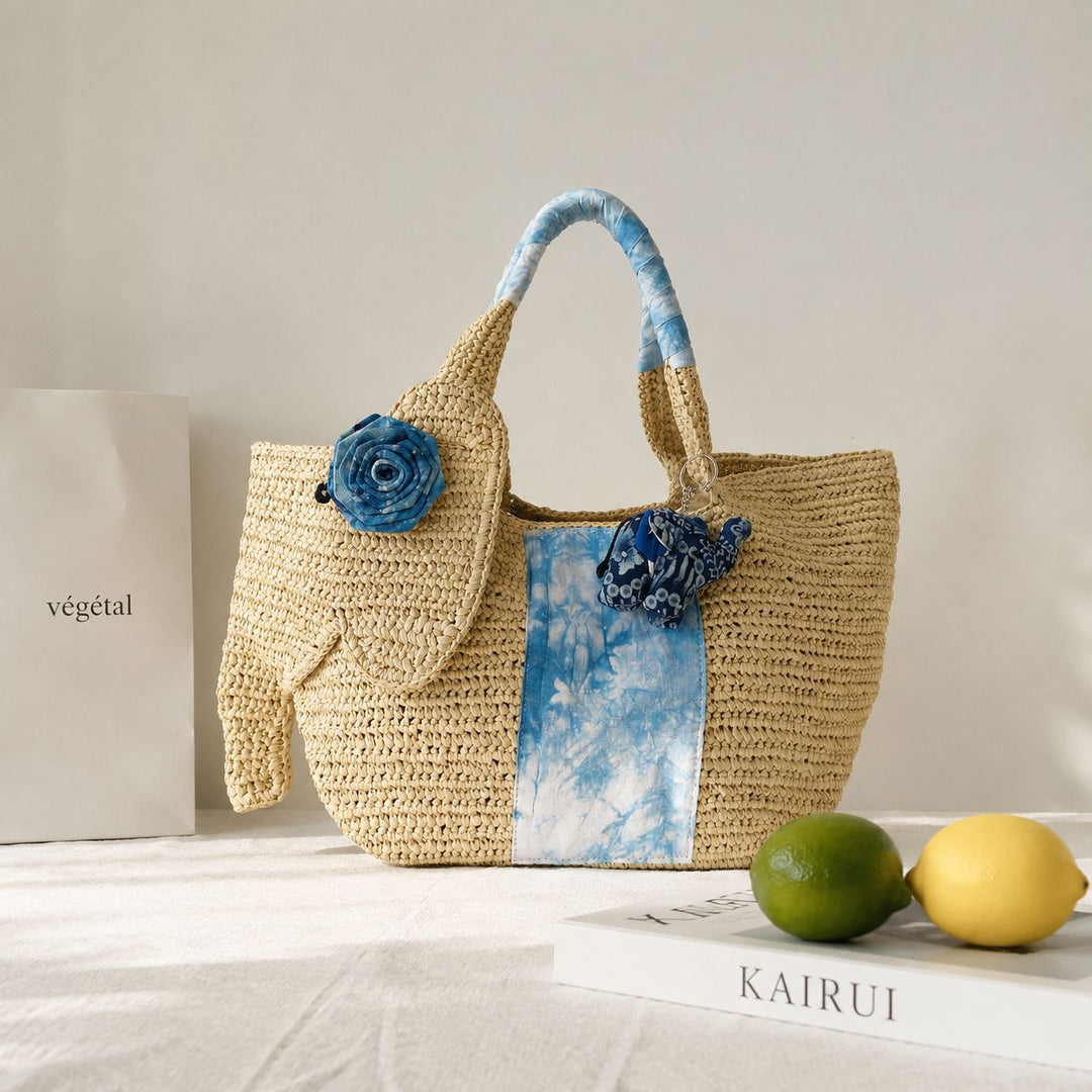 Playful straw bag Kalsten