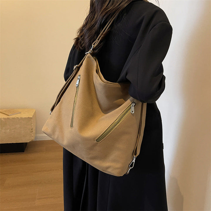 Stylish Multi-Pocket Hobo Bag Kalsten