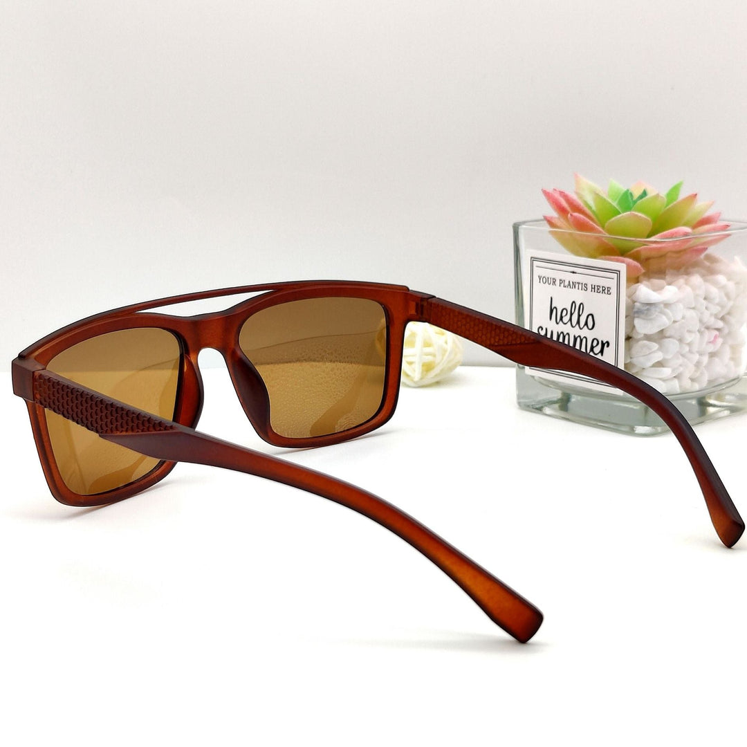 Men's trendy sunglasses with ergonomic frame and polarized lenses Kalsten