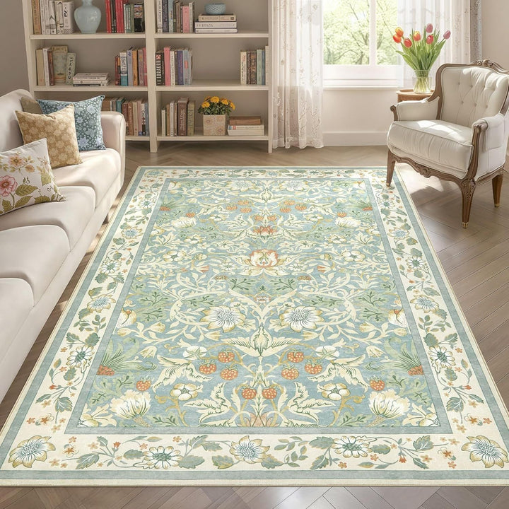 Floral Pattern Area Rug