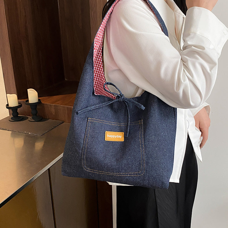 Trendy Denim Shoulder Bag Kalsten