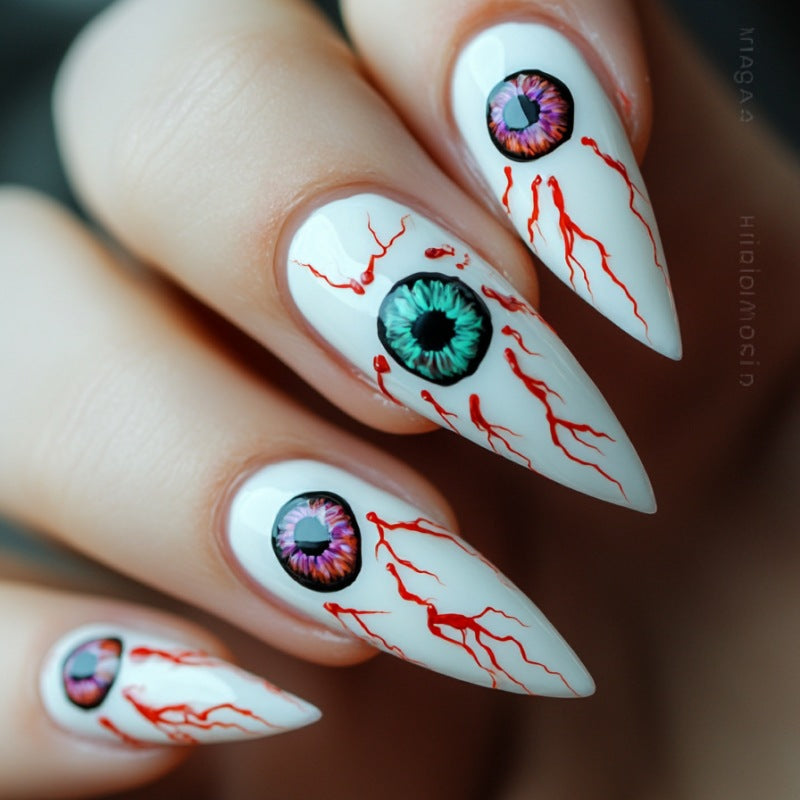 Artistic Eye-Themed Press-On Nail Set Kalsten