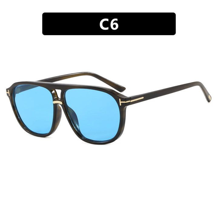 Women's square sunglasses with luxurious tortoiseshell pattern and polarized lenses Kalsten