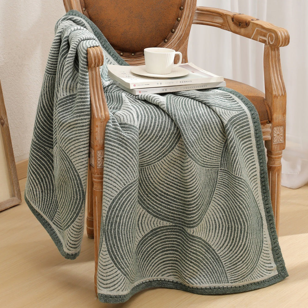 Women's exclusive and cozy knit blanket with geometric pattern Kalsten