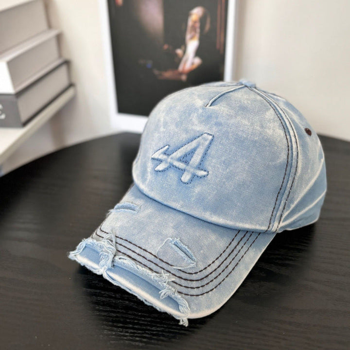 Women's Distressed Vintage Style Baseball Cap Kalsten