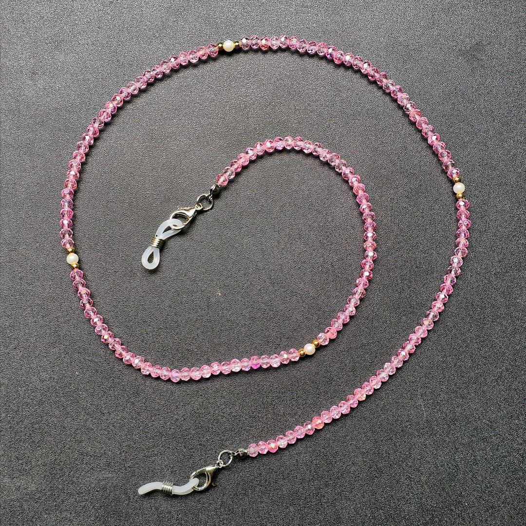 Elegant glasses holder chain with colorful beads Kalsten