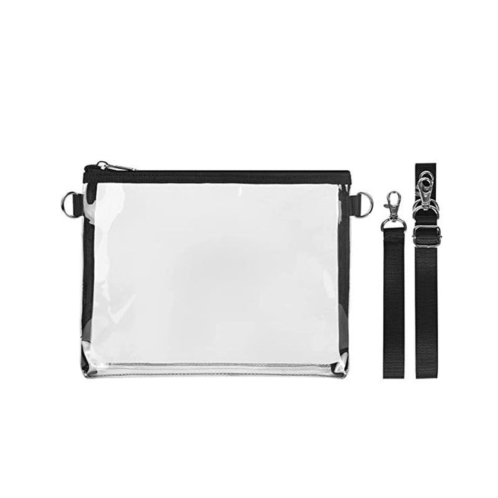 Transparent Shoulder Bag with Practical Zipper Kalsten