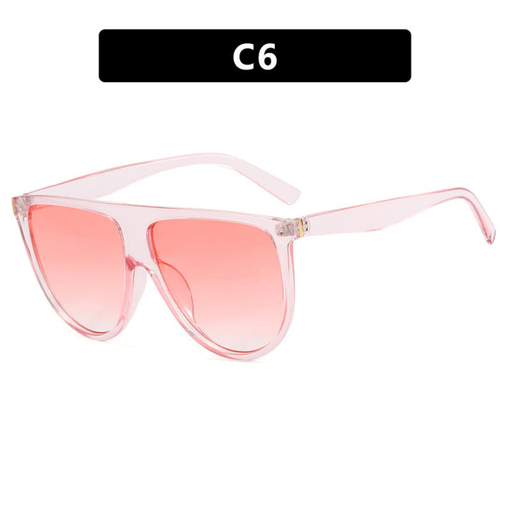 Ladies trendy oversized sunglasses with stylish transparent frame Kalsten