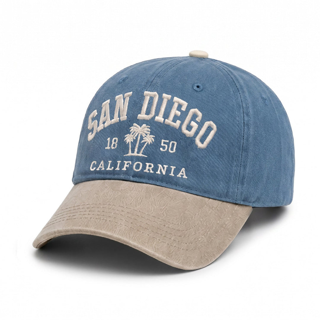 Ladies fashionable cotton cap with embroidered lettering Brehn