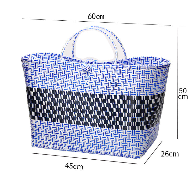 Large Capacity Woven Shopping Tote Kalsten