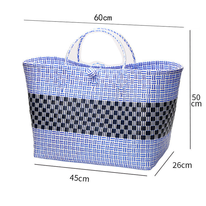 Large Capacity Woven Shopping Tote Kalsten