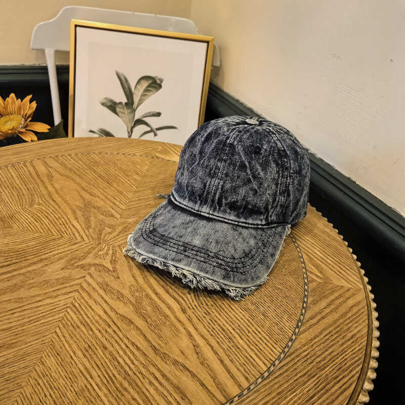 Men's Distressed Denim Baseball Cap Kalsten 1784270742