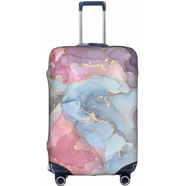 Unisex stretchable suitcase cover with cute alpaca design, elastic protective cover for hard-shell and fabric suitcases Kalsten