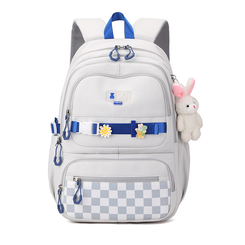 Cute school backpack with playful charms Kalsten