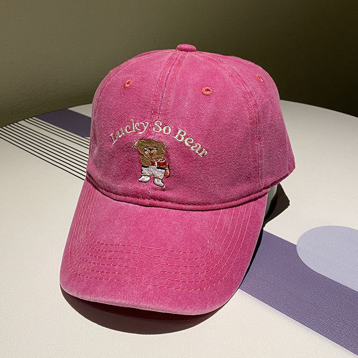 Unisex Casual Embroidered Bear Cap Kalsten