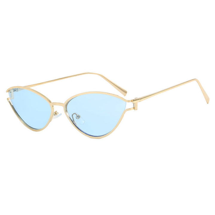Ladies Cat-Eye Sunglasses in Elegant Gold Frame Kalsten