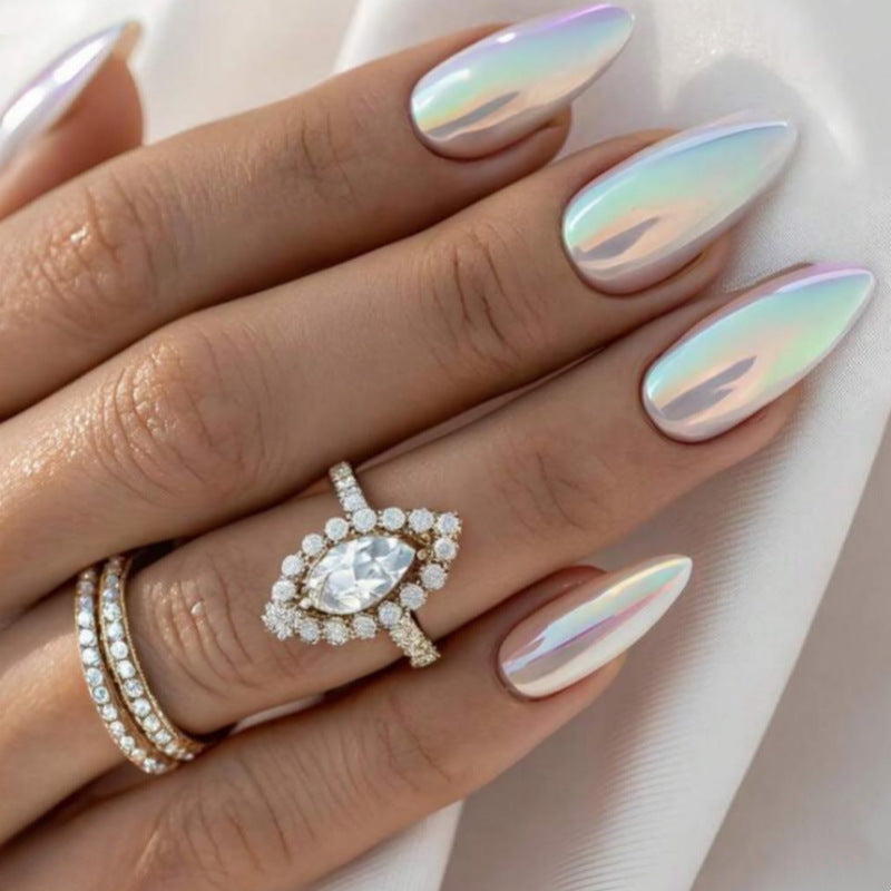Iridescent Stiletto Press-On Nail Set Kalsten