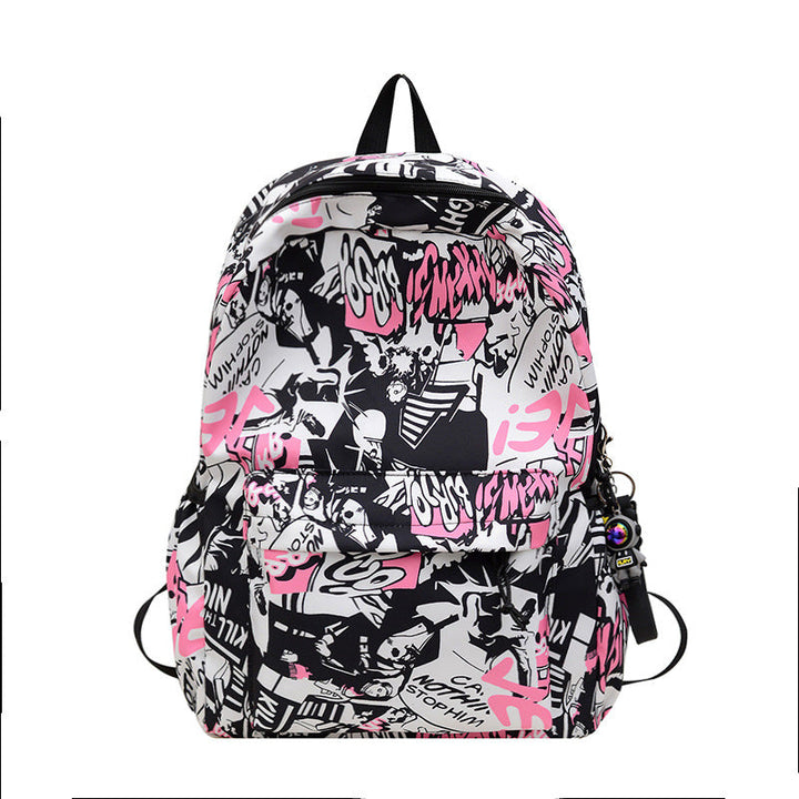 Artistic Graphic Print Backpack Kalsten