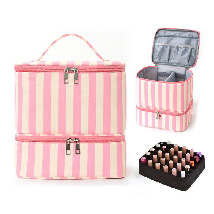 Cosmetic organizer with multiple compartments and removable interior Kalsten
