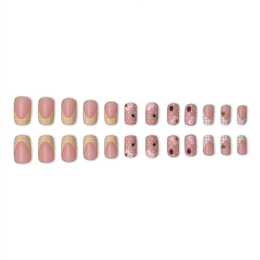 Artistic Floral-Themed Press-On Nails Kalsten