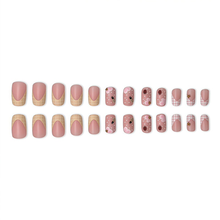 Artistic Floral-Themed Press-On Nails Kalsten
