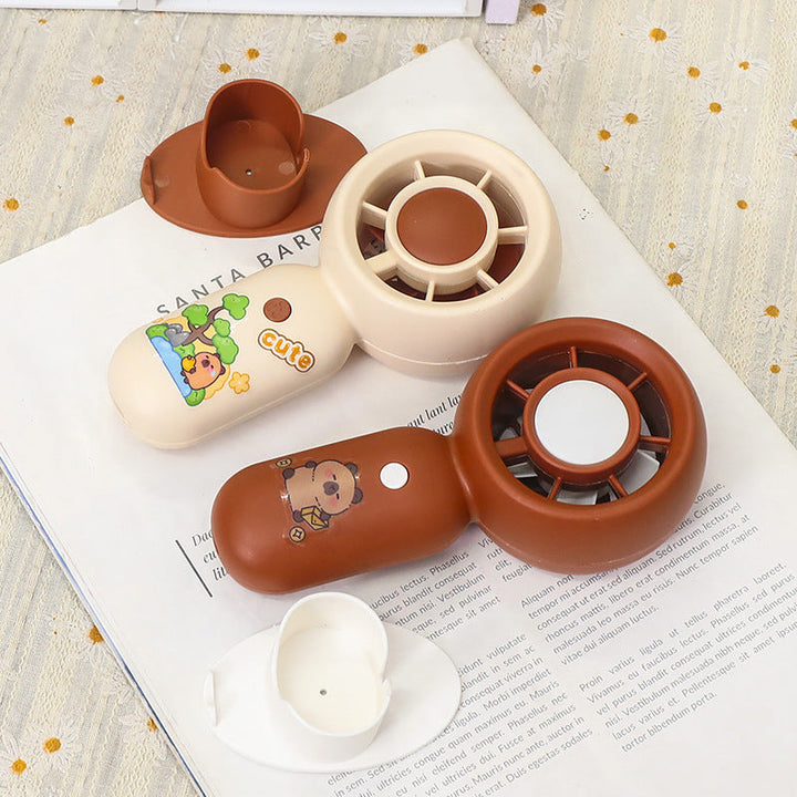 Women Handheld Mini-Fan with USB Charging Function and Ergonomic Design Kalsten