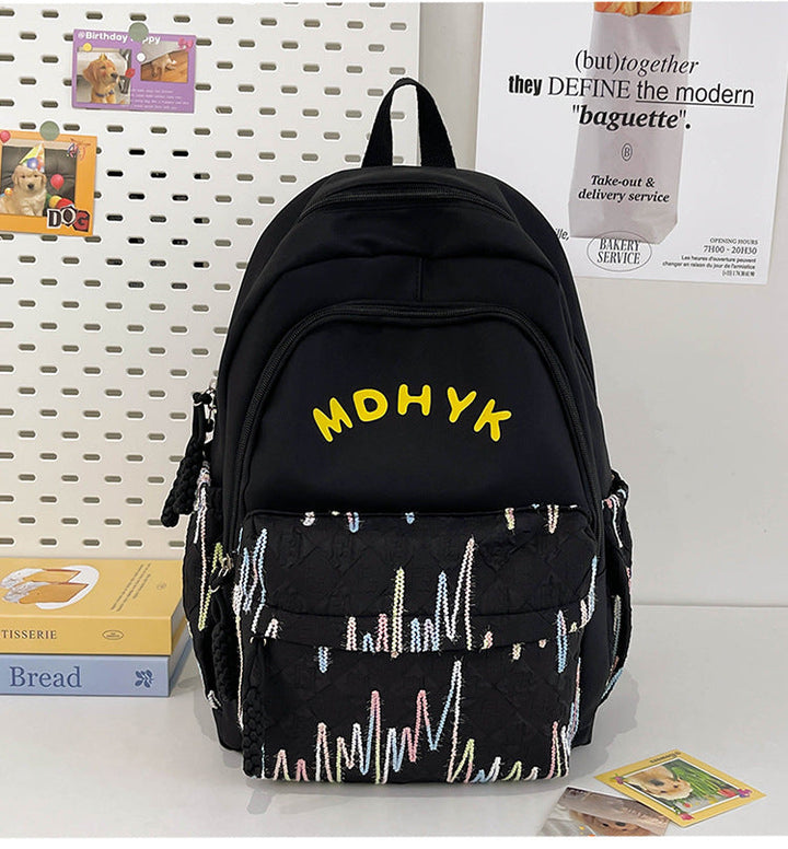 Embroidered Utility School Backpack