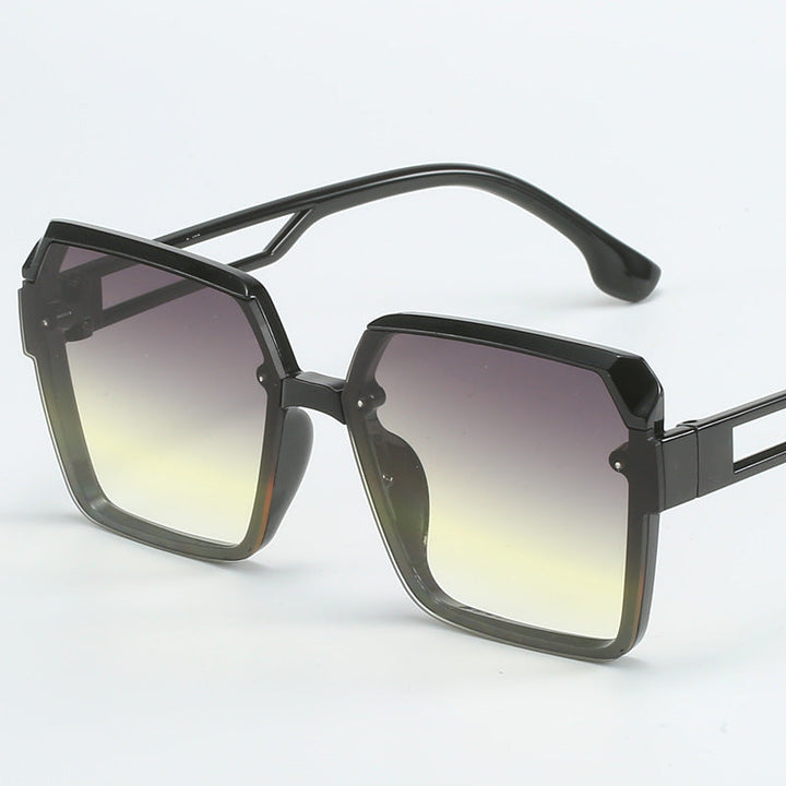 Ladies fashionable square sunglasses with filigree design Kalsten