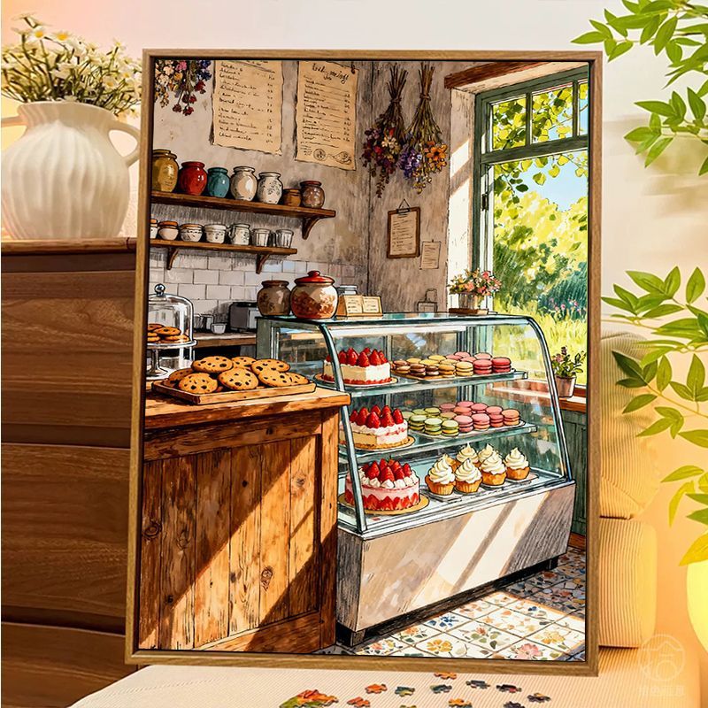 Bakery-Themed Decorative Canvas Art Kalsten